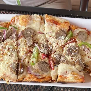 Sausage flatbread