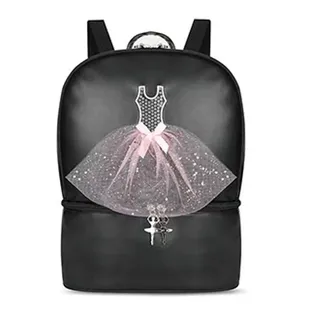 This adorable backpack comes in black or pink! Perfect for your shining dance star!