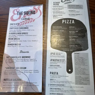Menu front