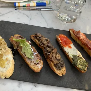 Crostini sampler