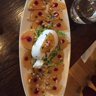 Zucca alla scapece con burrata