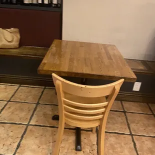 a table and chairs