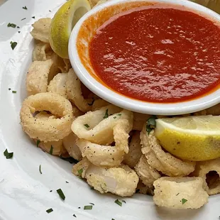 Calamari appetizer