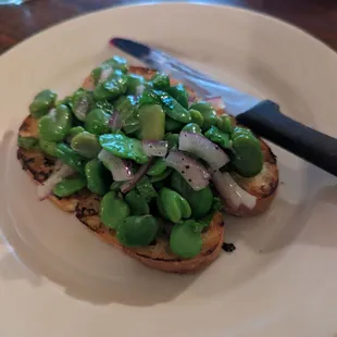 Fava Bean Crostini