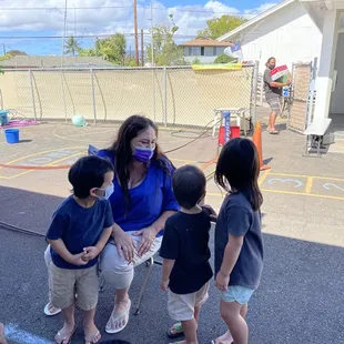 Large outdoor area for eating, playing and staying covid free in learning is offered.