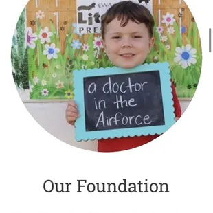 Let's dream, think forward, and nurture the greatness in each child.