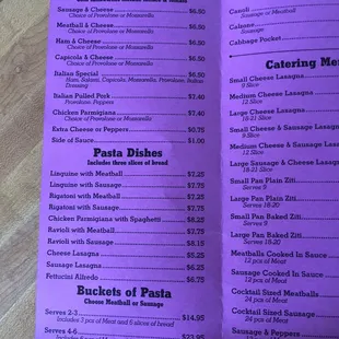 Part of menu