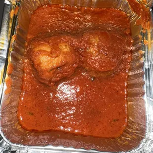 Two meatballs