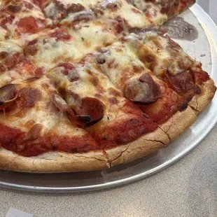 Medium sausage and pepperoni