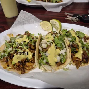 Al Pastor Tacos after the bar hit right