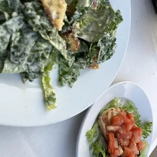 Caesar salad &amp; bruschetta