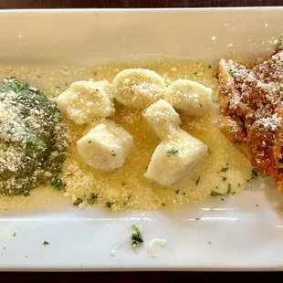 Trio of pasta  Like the Italian flag