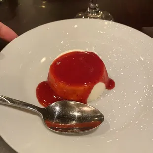 Panna Cotta Con Frutta