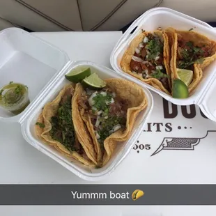 Carnitas &amp; pastor tacos