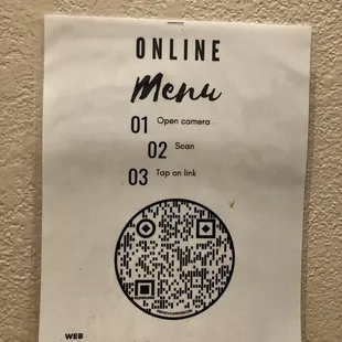 no more physical menus that carry germs