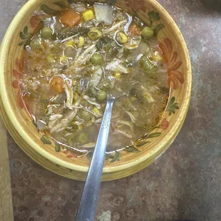 Delicious complementary soup!! Soo good!