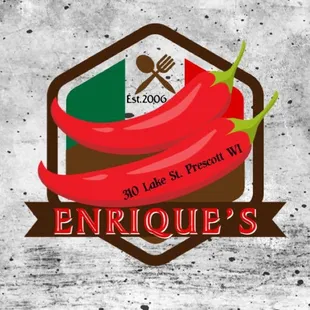 the logo for enrique's taco house