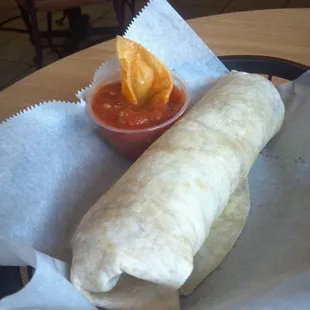Special of the Day: chicken burrito &amp; hot salsa
