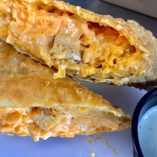 Buffalo Chicken Roll. Served with homemade Ranch!!