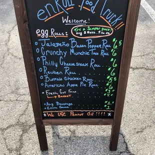 Rotating menu!! This was the first weekend of June's selections!!! So many good options to choose from. Something for EVERYONE!!!