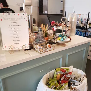 a basket of snacks