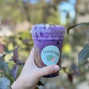 Ube Sweet Cream Iced Coffee