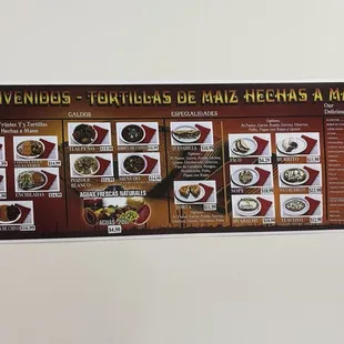 Menu 2025