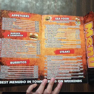 Lunch menu inside