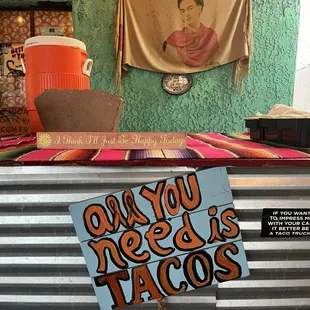 Entrance near counter.