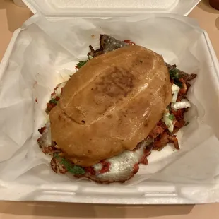 Carne Asada Al Pastor Torta