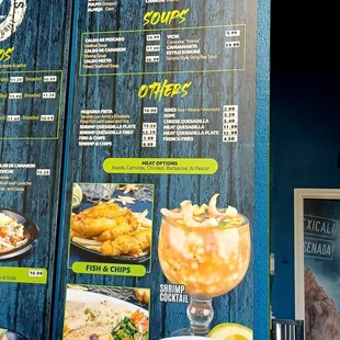 the menu