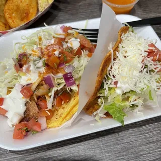 Hard shell potato taco