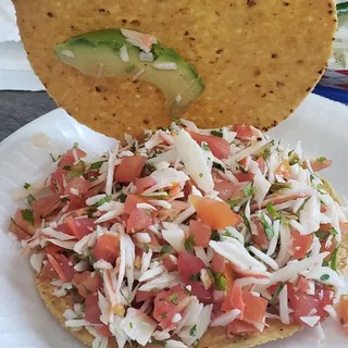 Tostada de Ceviche de Jaiba