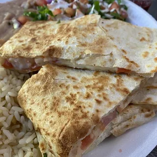 Shrimp Quesadilla Plate