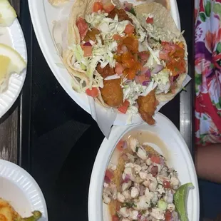 Mango Ceviche Tostada