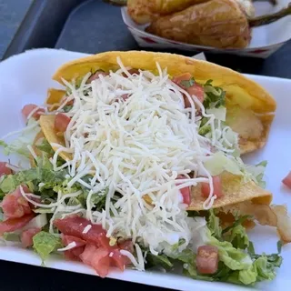 Hard shell potato taco