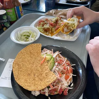 Tostada de Ceviche de Jaiba