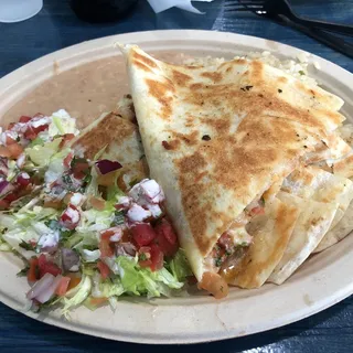 Shrimp Quesadilla Plate