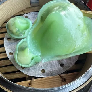 Snow Peas Leaves & Shrimp Dumplings (4 pcs)