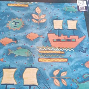 Beautiful art on tables