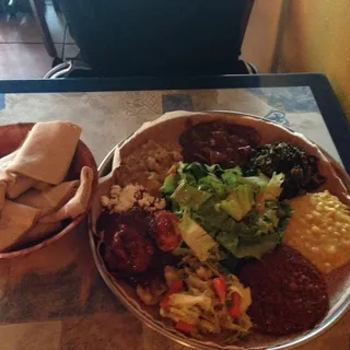Meat & veggie serves 2-3 people