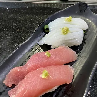 Squid nigiri