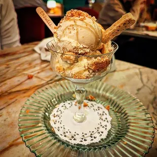 London fog ice cream dessert