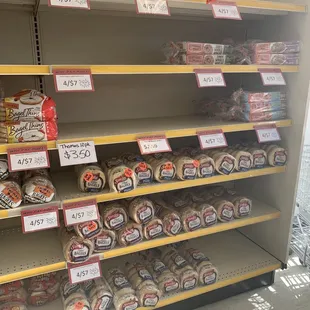 a variety of food items