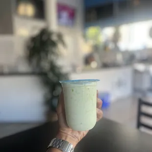 Melon Avocado Yogurt Smoothie