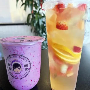 Red Heart Dragon Fruit Yogurt Smoothie