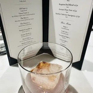 Bitter Cold (bourbon, cafe amaro, lemon aperitivo)