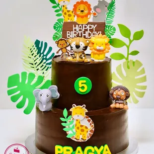 Safari themed cake