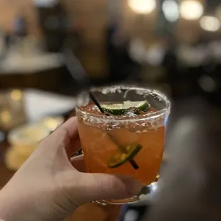 Spicy Skinny Watermelon Margarita