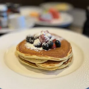 a stack of pancakes on a plate